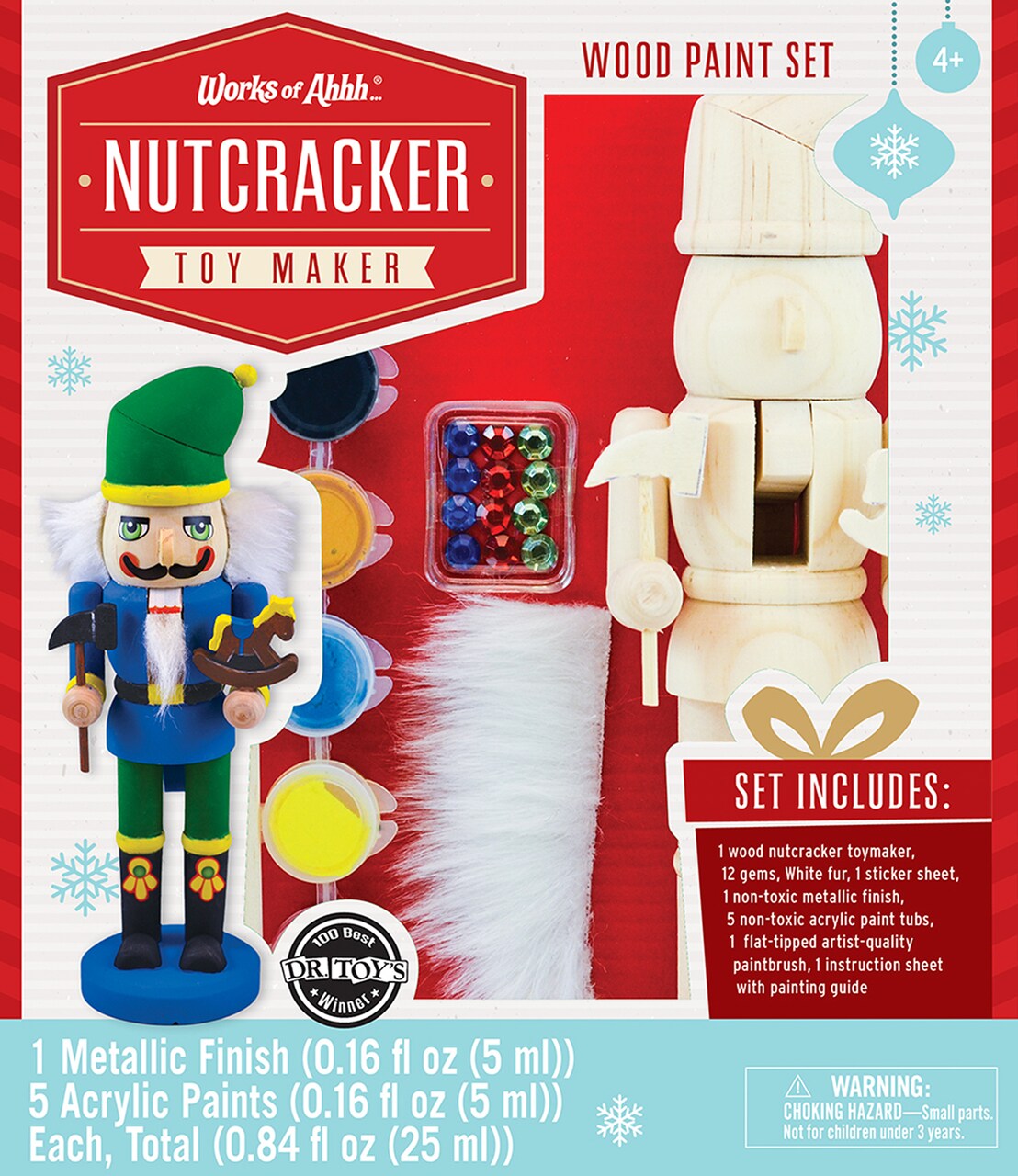 Works of Ahhh Holiday Craft Set - Nutcracker Toymaker Wood Paint Kit